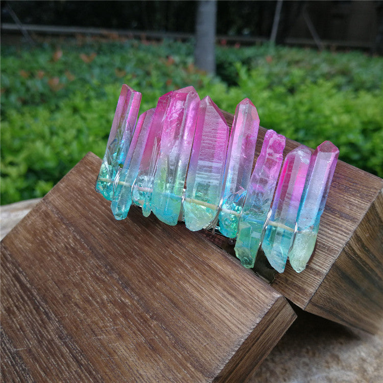 Aura Quartz Gemstone Hair ClipI