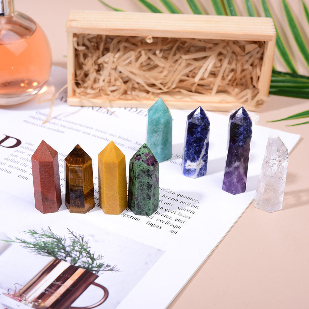 Eight Crystal Tower Points Gift Set Box