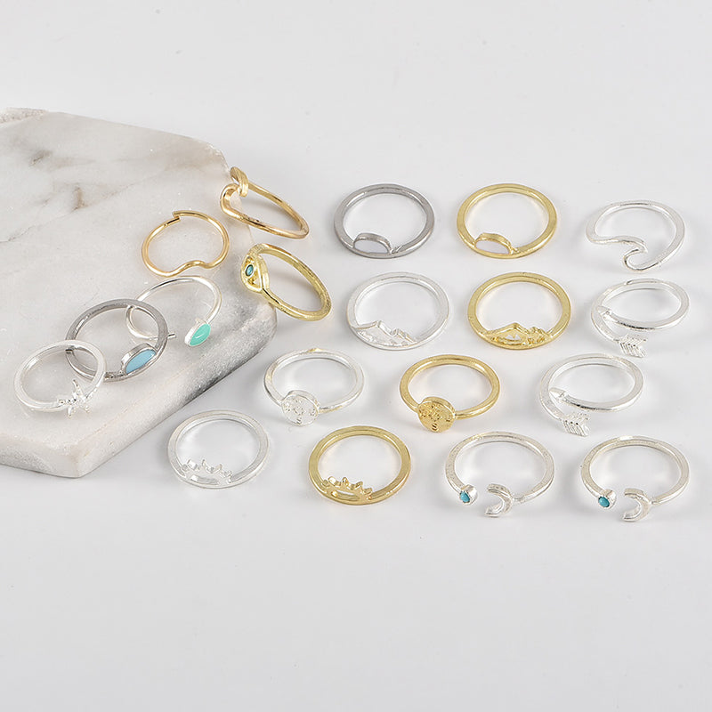 19 pieces / set of women's rings