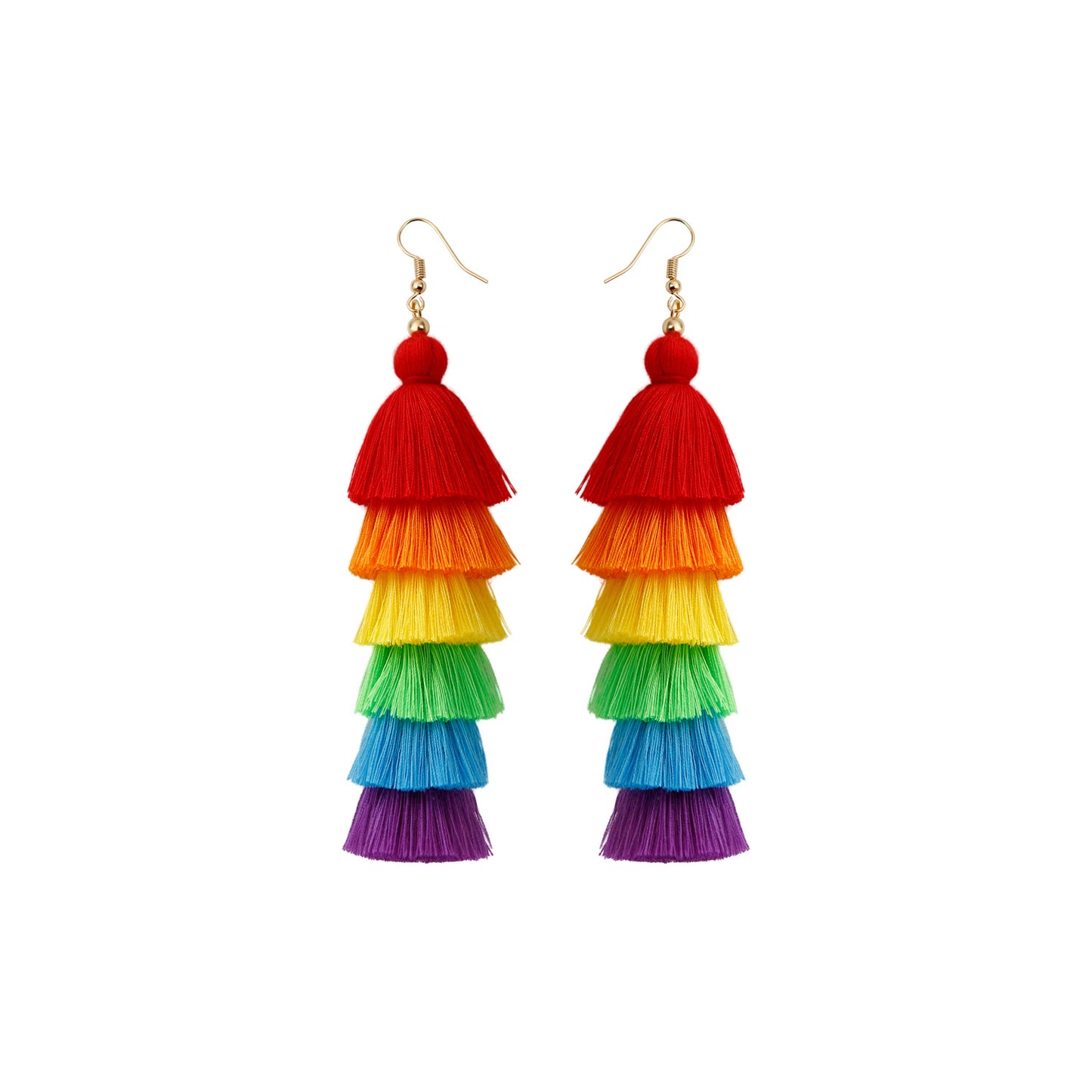 Bohemian Vacation Style Tassel Earrings