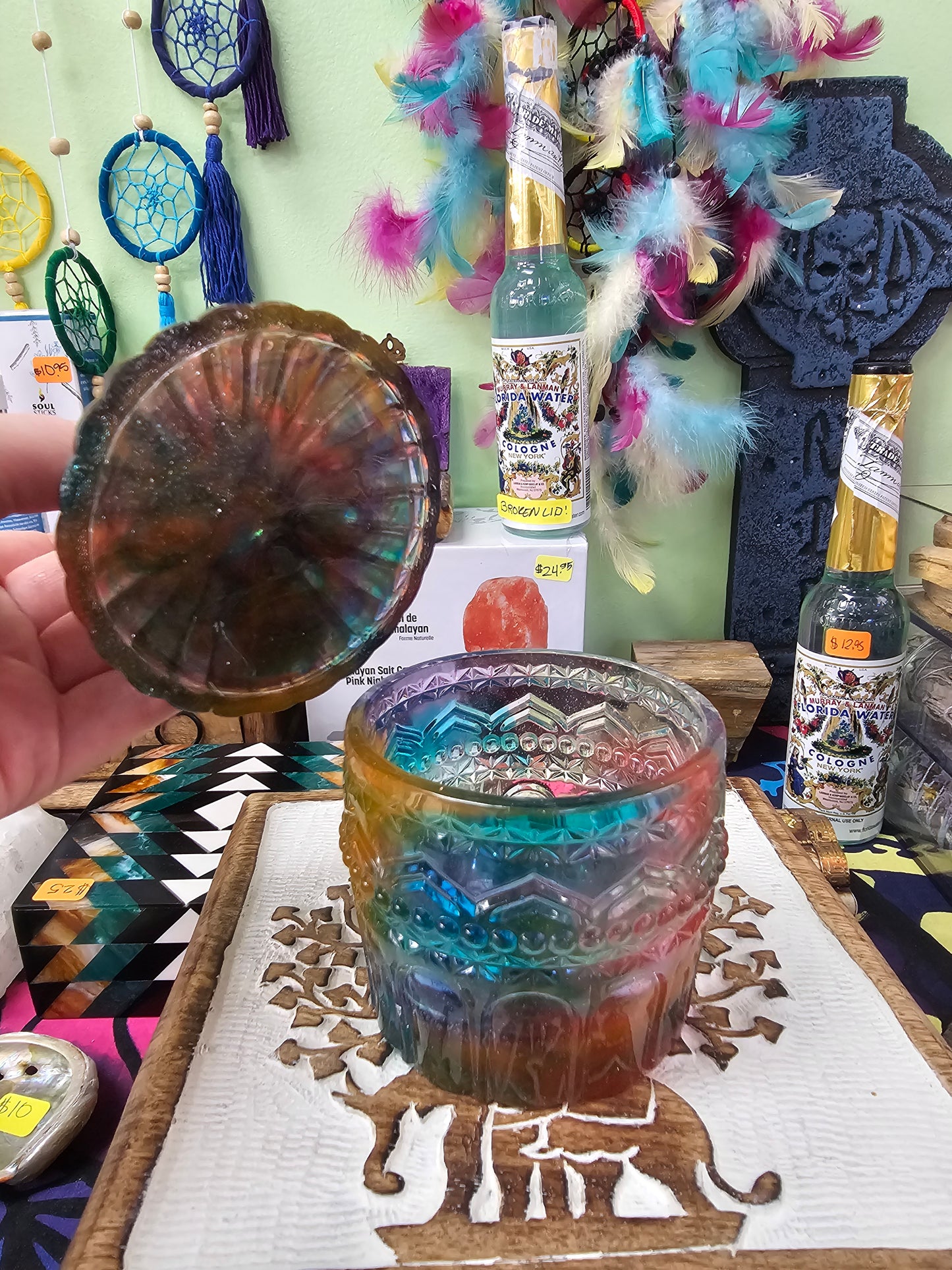 One-Of-A-Kind, Unique Resin Jar