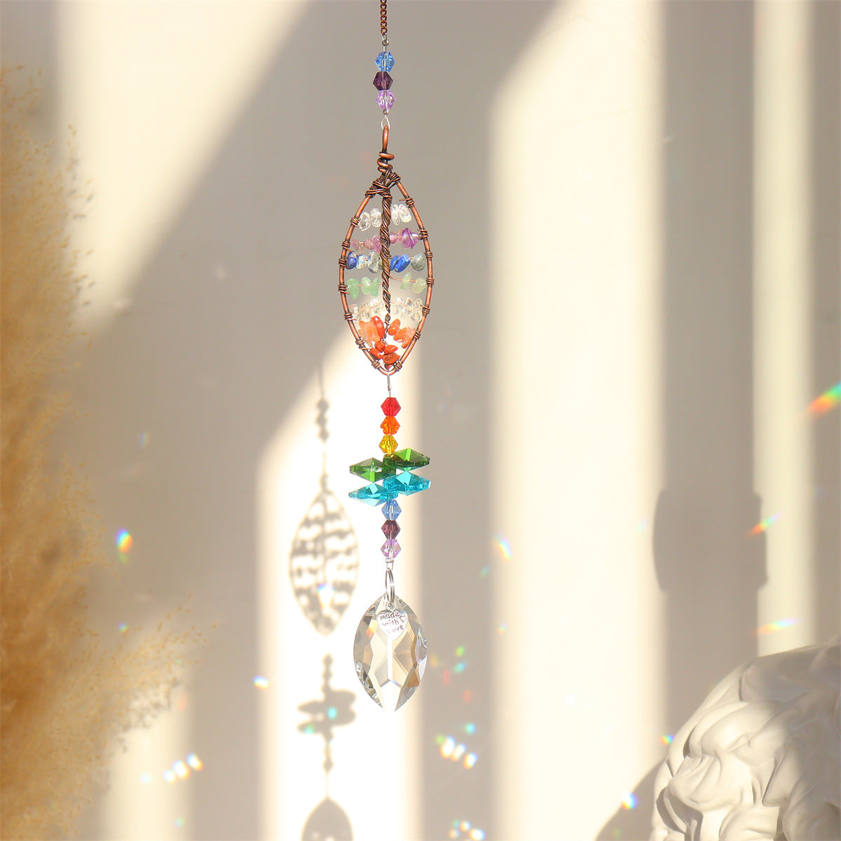 Tree Of Life Three-Piece Crystal Suncatcher Pendant