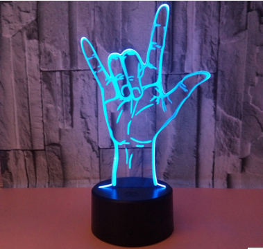 I Love You Sign Language LED Light Decor