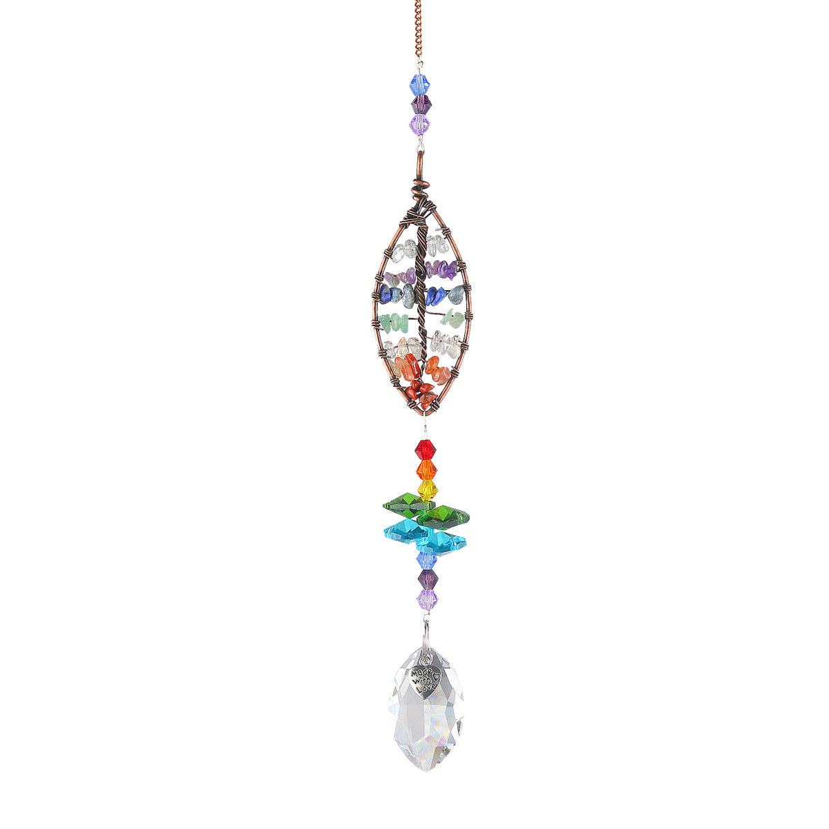 Tree Of Life Three-Piece Crystal Suncatcher Pendant