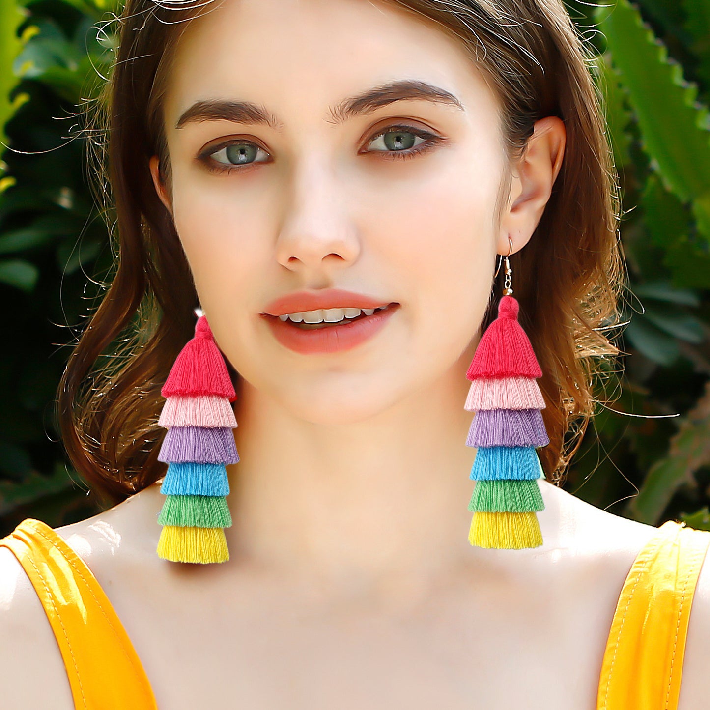 Bohemian Vacation Style Tassel Earrings