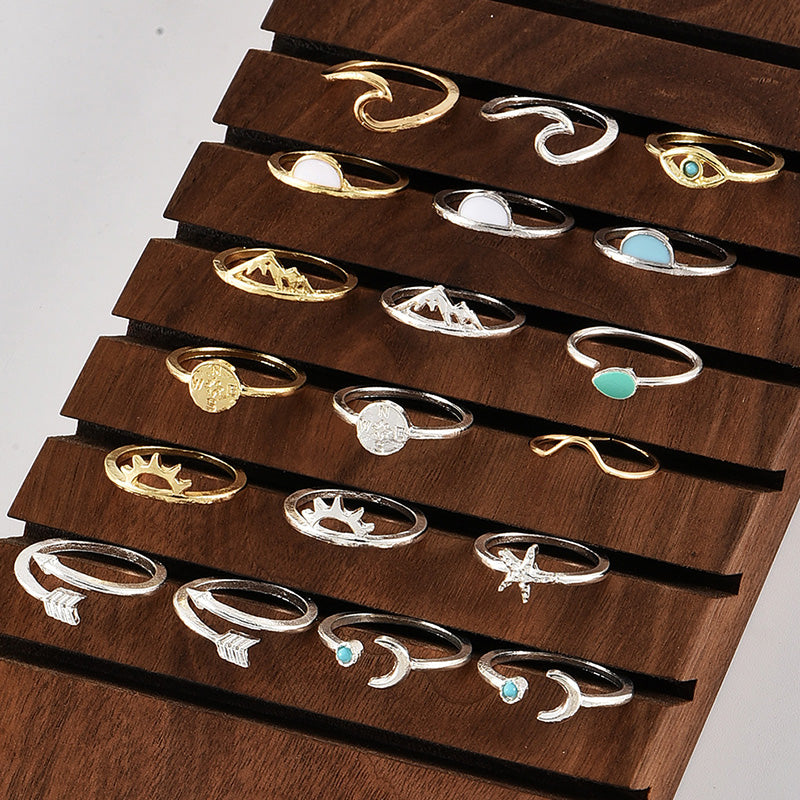 19 pieces / set of women's rings