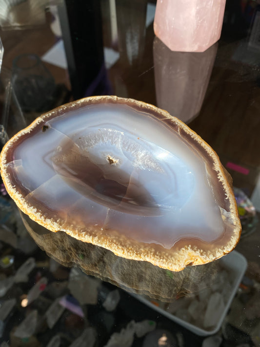 Agate soap dish