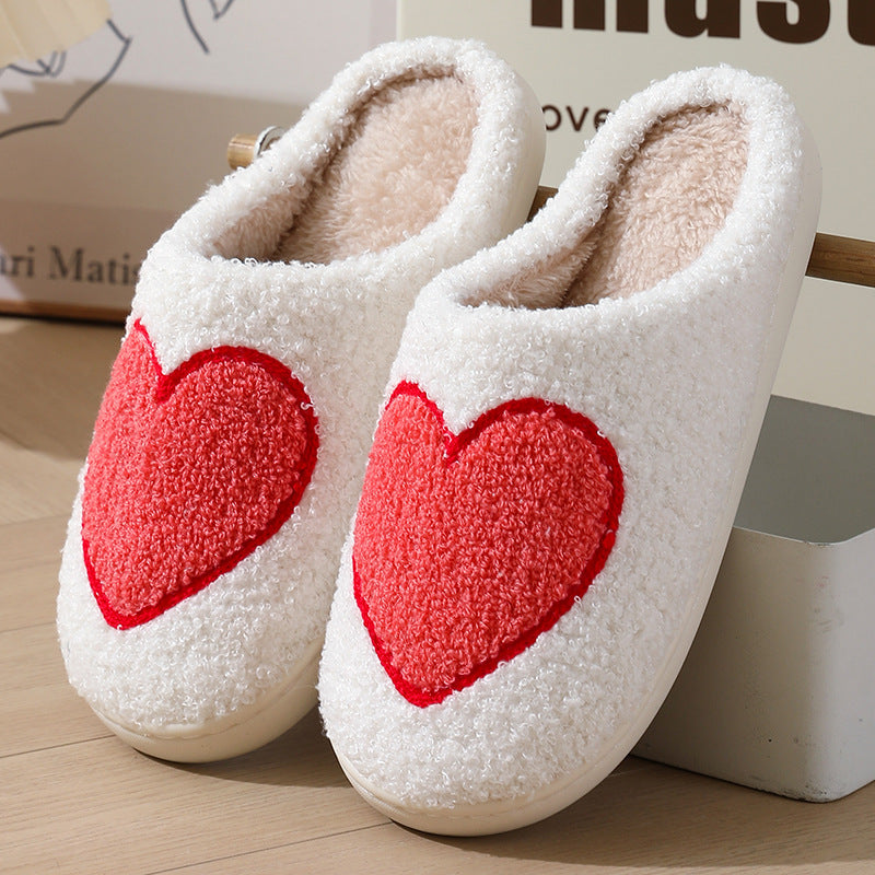 Women's Home Slippers Fashion Plush House Shoes For Valentine's Day