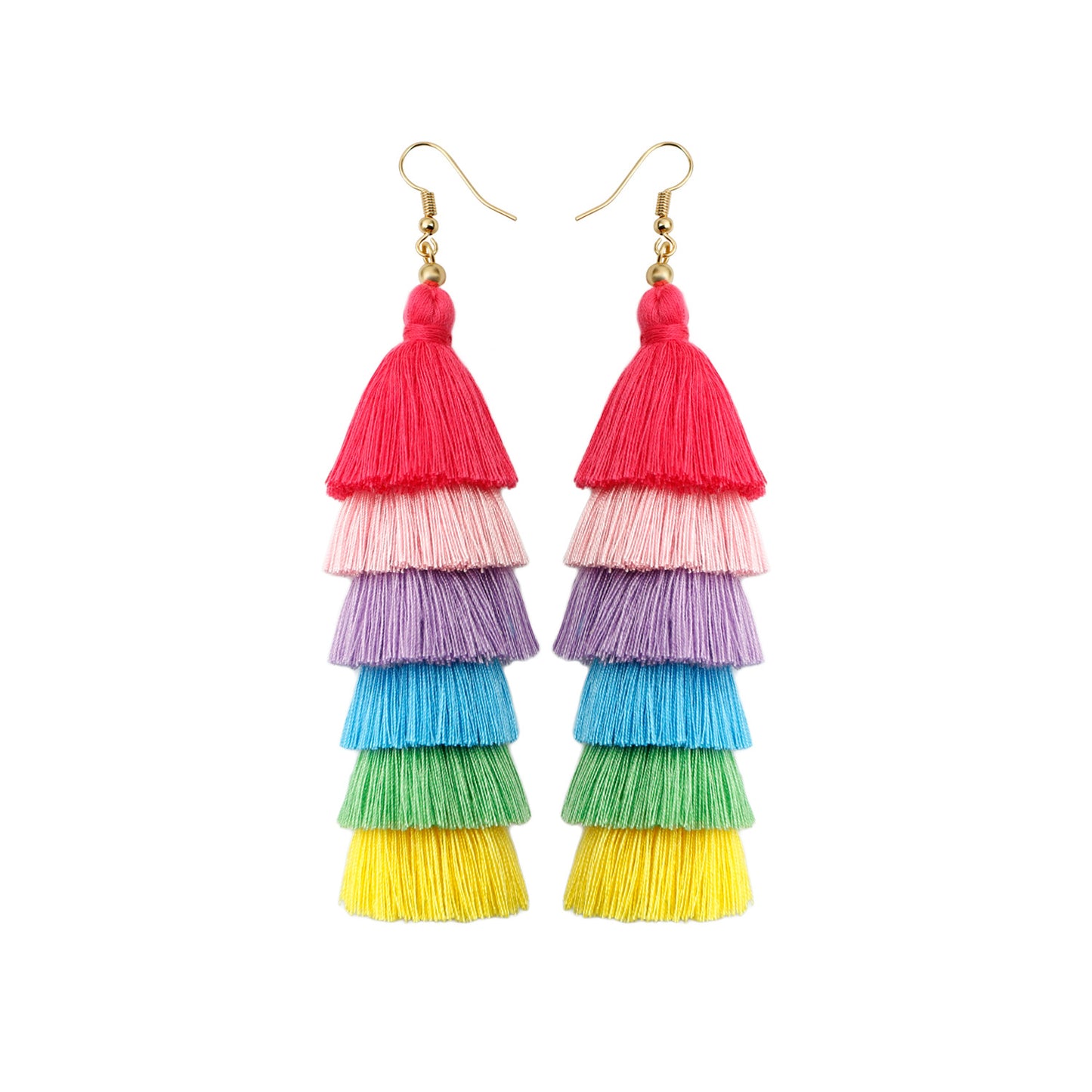 Bohemian Vacation Style Tassel Earrings