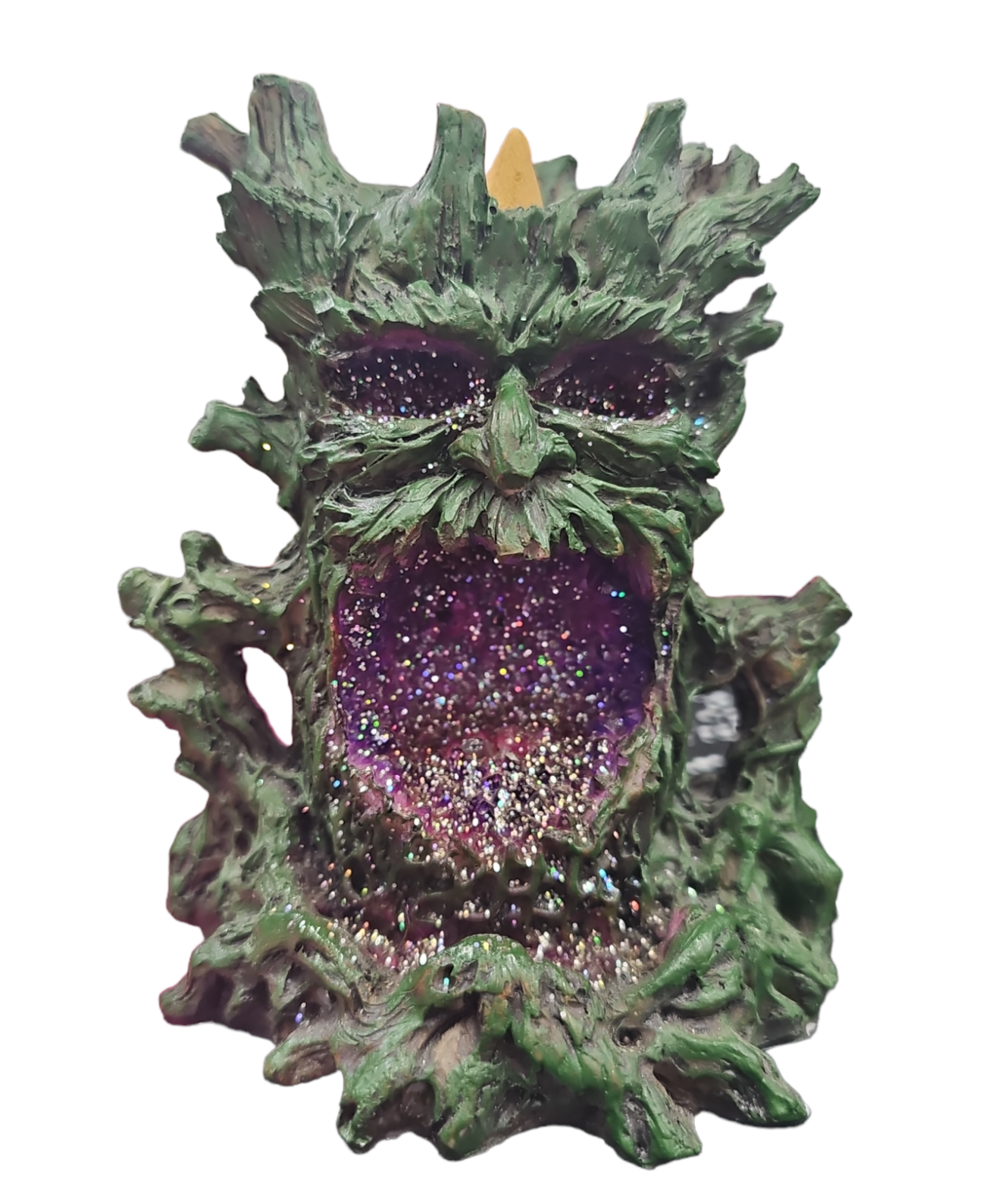 Glitter Tree Man Backflow Cone Incense Burner