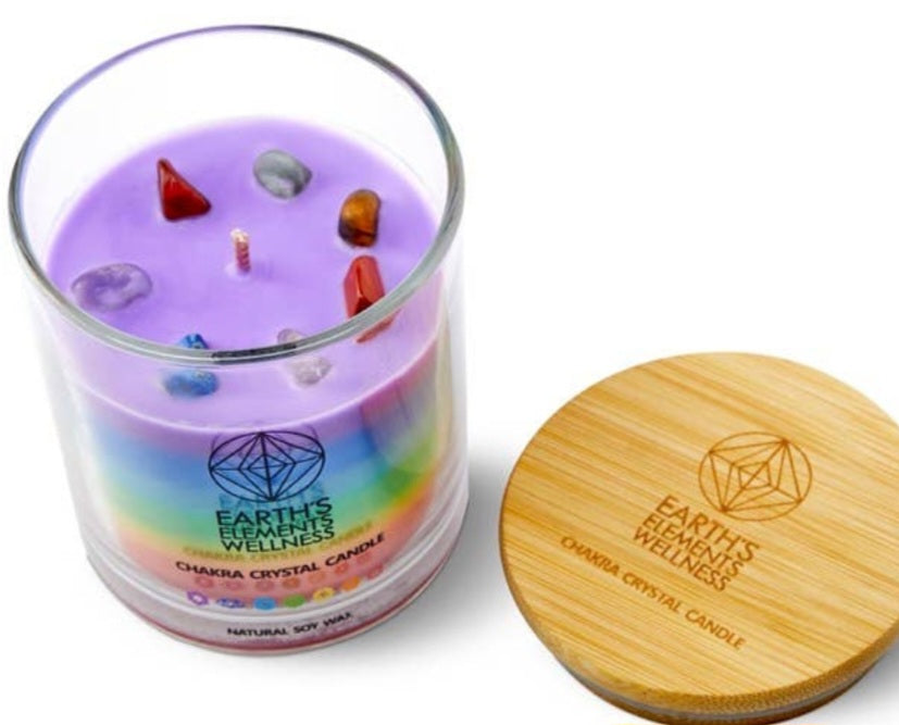 Chakra Crystal Candle