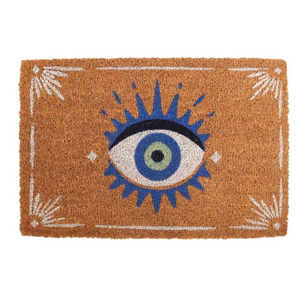 Positive Vibes Only, Moon Phase, Mushroom Botanical, Evil Eye Doormat Home Decor