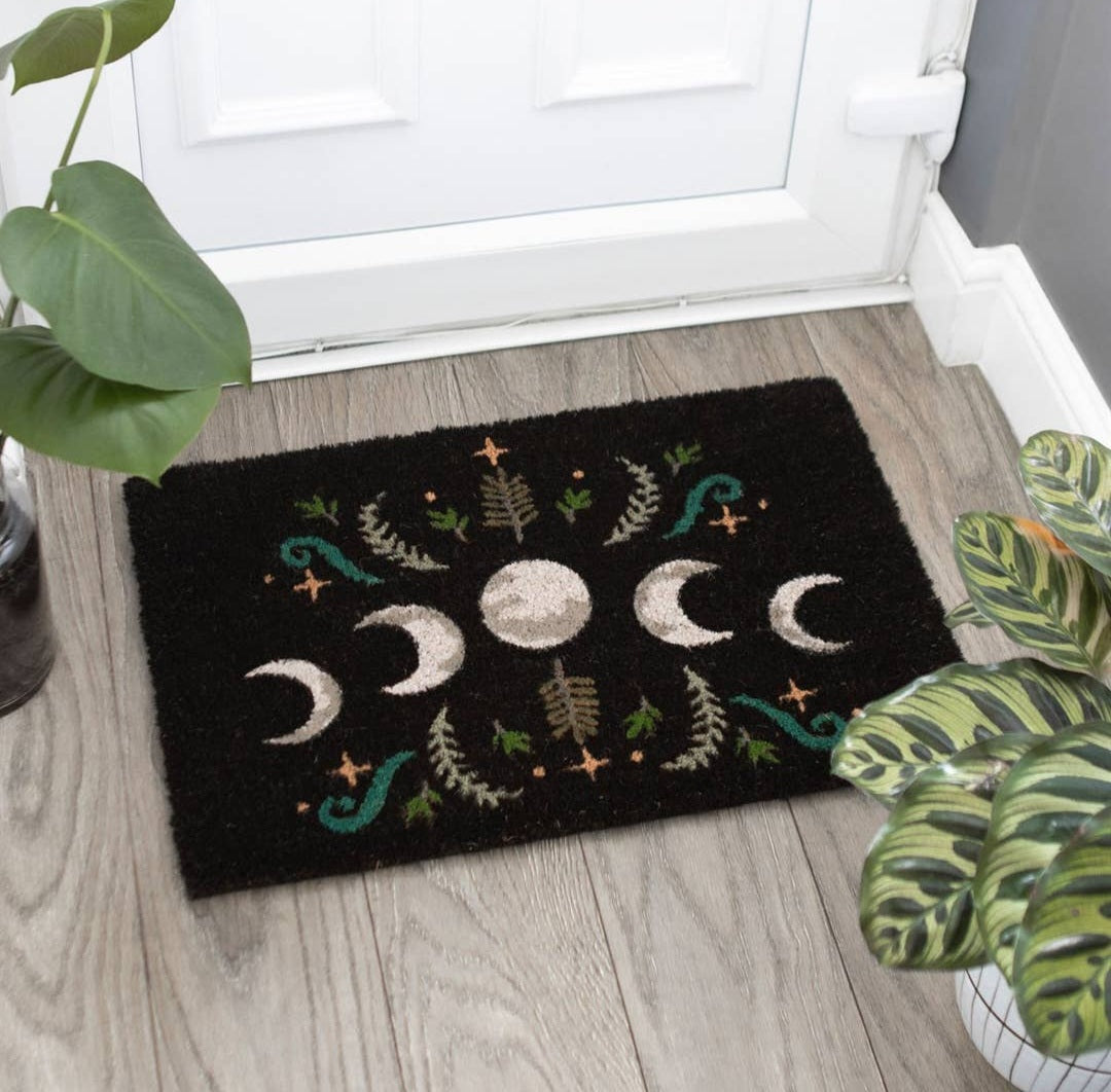 Positive Vibes Only, Moon Phase, Mushroom Botanical, Evil Eye Doormat Home Decor