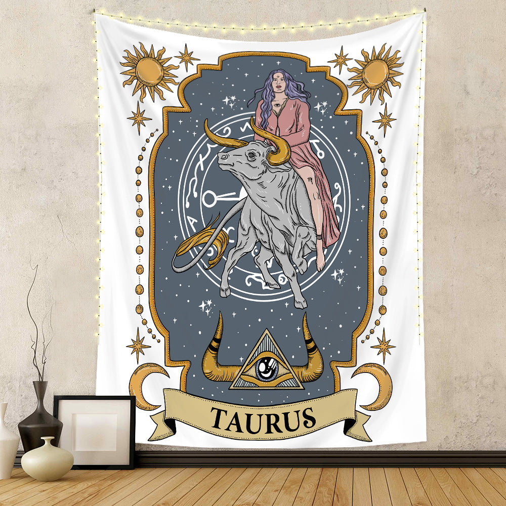 Twelve Constellation Tapestry Skull Tapestry Tarot Tapestry