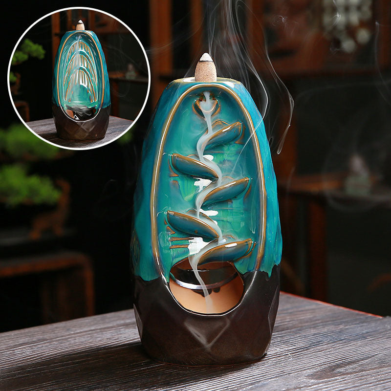 Double-sided Incense Reflow Incense Burner Ceramic Crafts