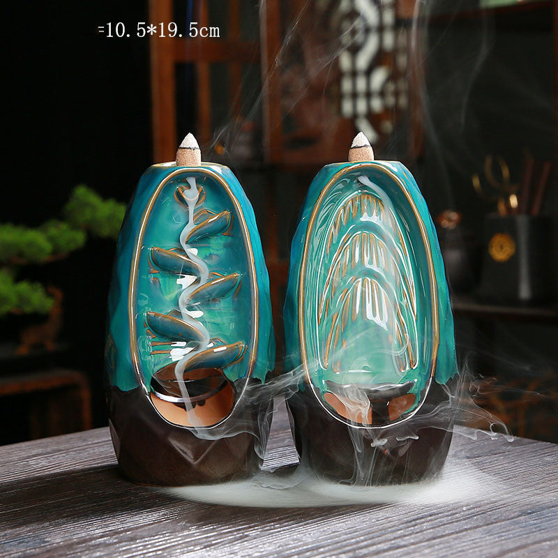 Double-sided Incense Reflow Incense Burner Ceramic Crafts