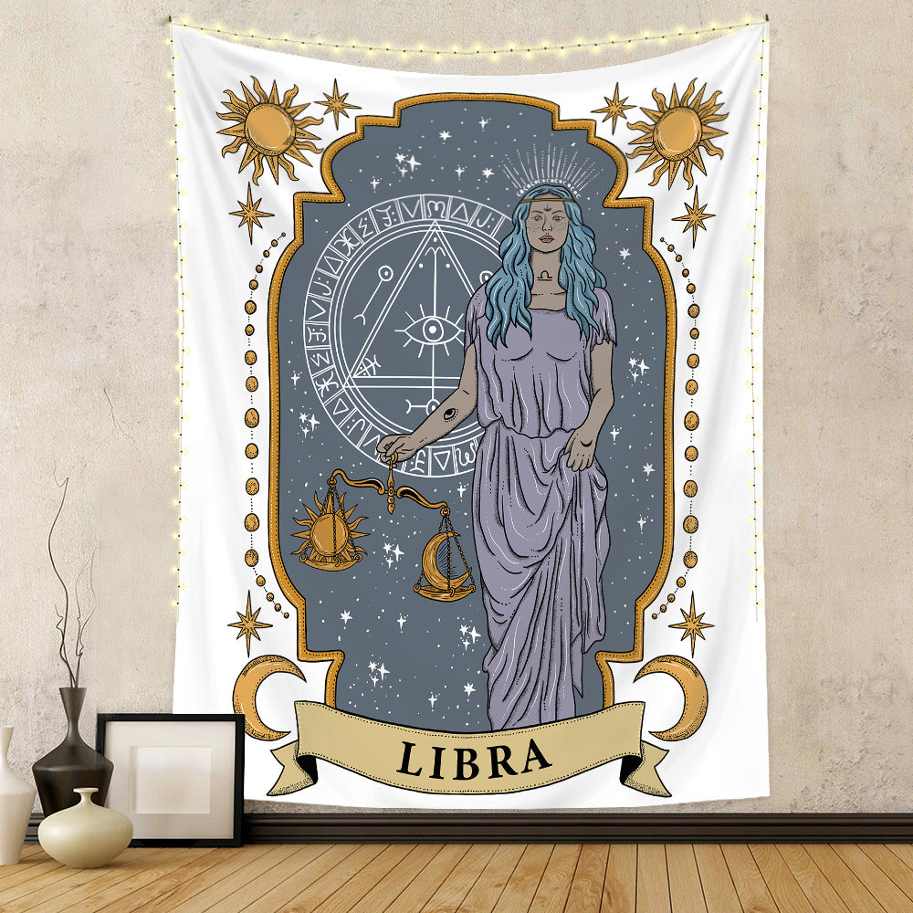 Twelve Constellation Tapestry Skull Tapestry Tarot Tapestry