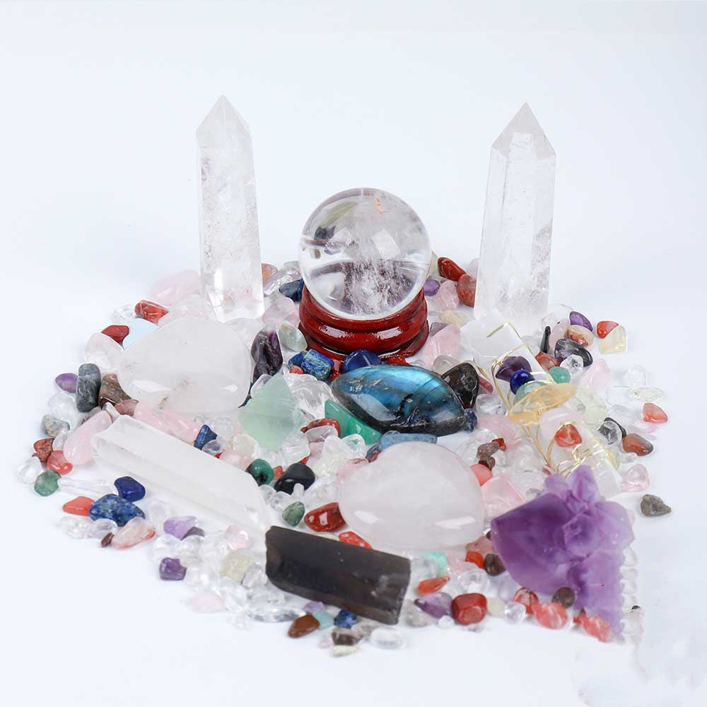 Natural Crystal Gem Garden - Crystal Energy Gift Box