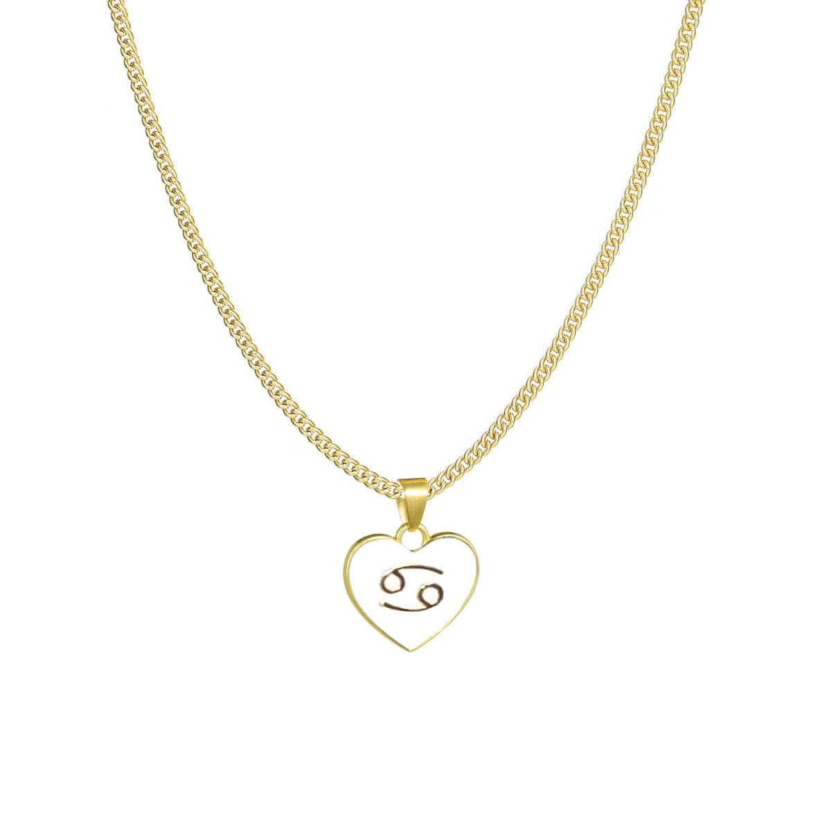 Astrological Constellation Sign - Heart Fashion Jewelry Chain Necklace